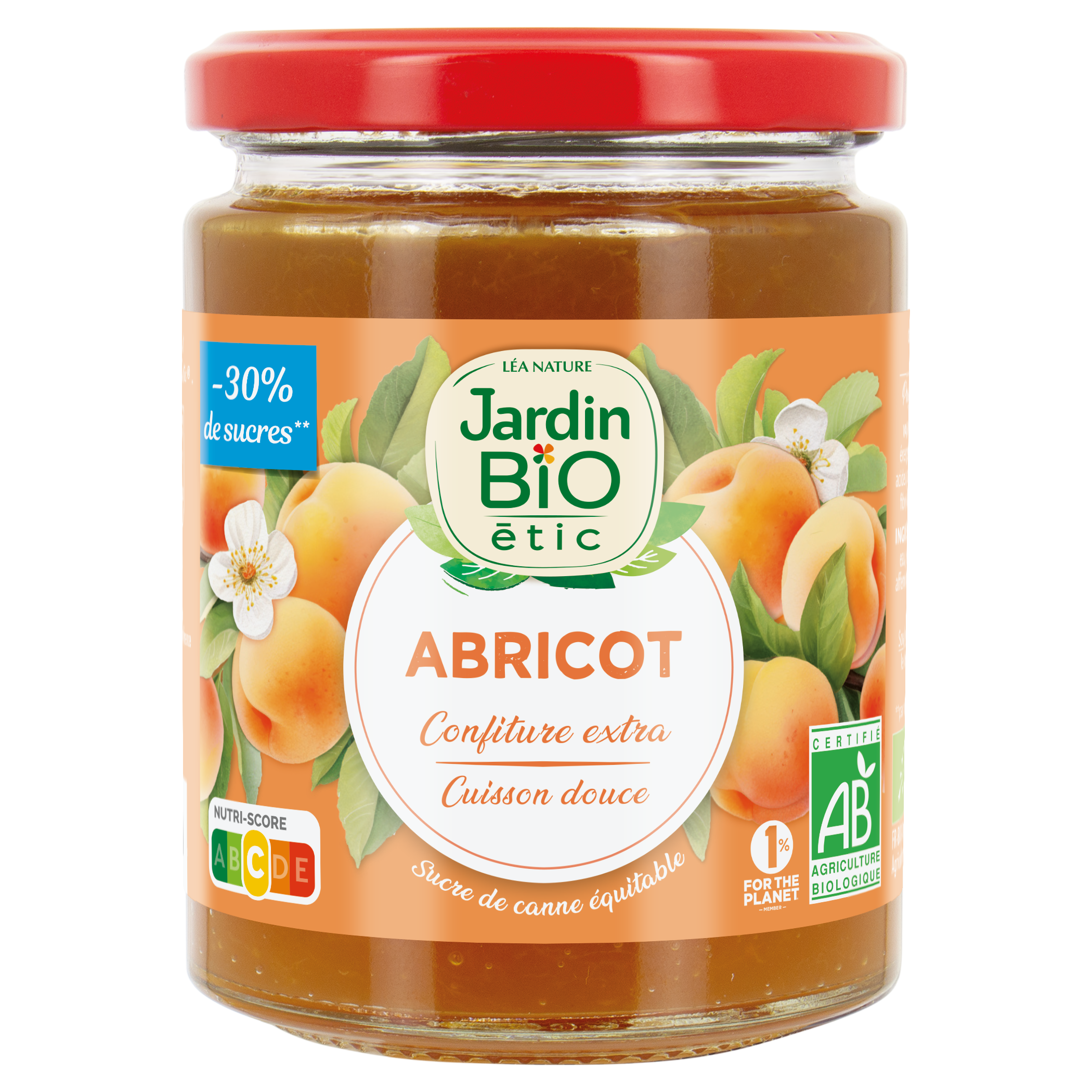 Confiture extra abricot - bio - JARDIN BIO