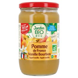 Compote pomme vanille bourbon - bio - JARDIN BIO