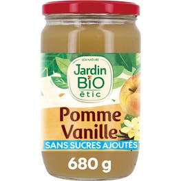 Compote pomme vanille bourbon - bio - JARDIN BIO