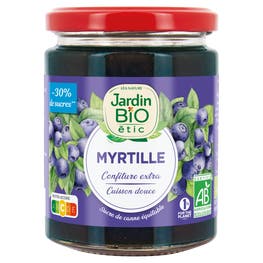 Confiture extra Myrtille sauvage - bio - JARDIN BIO