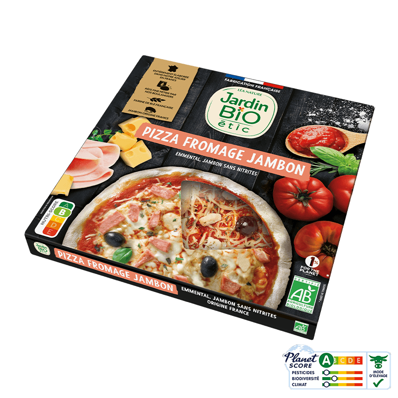 Pizza jambon emmental bio - JARDIN BIO
