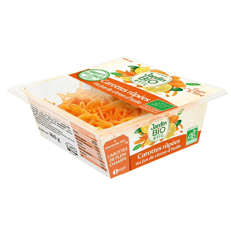Carottes rapées bio - JARDIN BIO