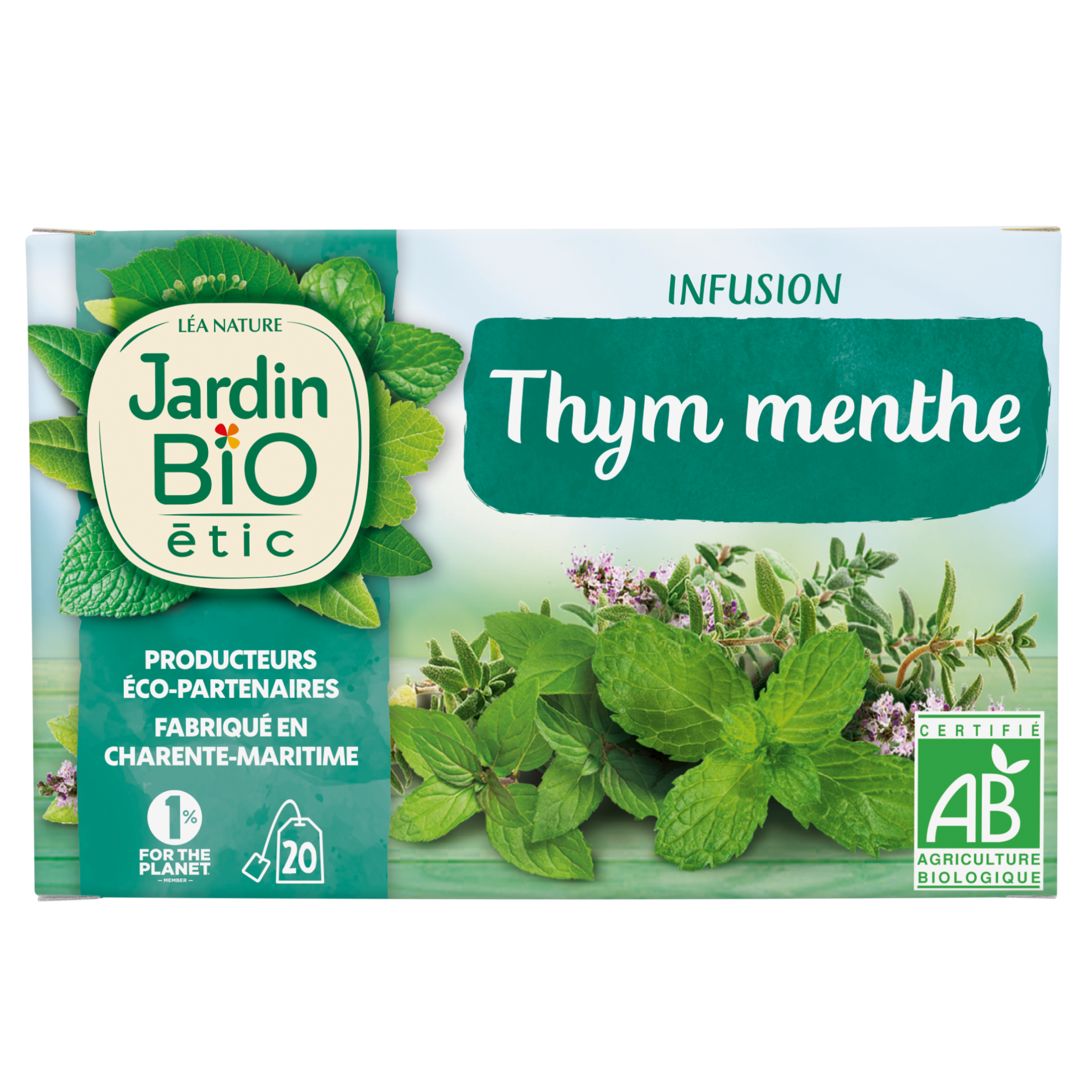 Infusion Thym Menthe - bio - JARDIN BIO