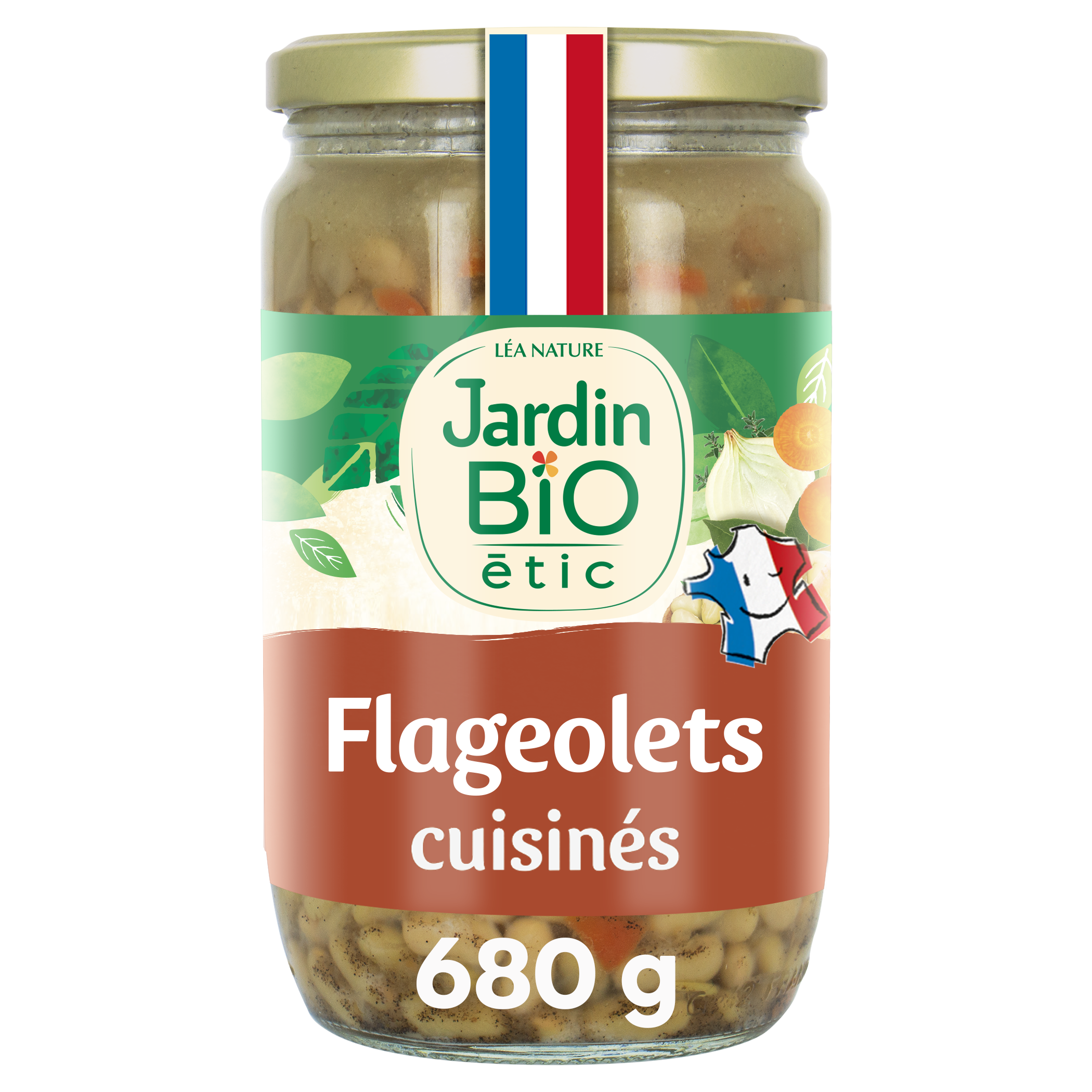 Flageolets cuisinés - bio - JARDIN BIO