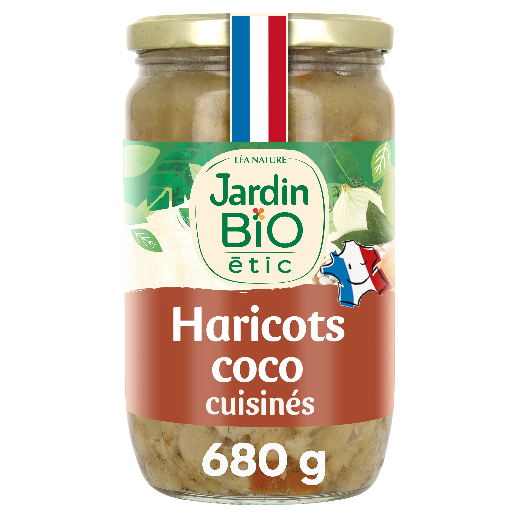 Haricots coco cuisinés - bio - JARDIN BIO