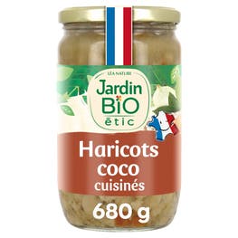 Haricots coco cuisinés - bio - JARDIN BIO