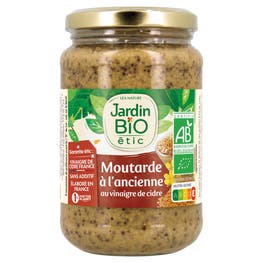 Moutarde à l'ancienne au vinaigre de cidre - bio - JARDIN BIO