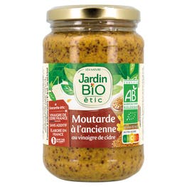 Moutarde à l'ancienne au vinaigre de cidre - bio - JARDIN BIO