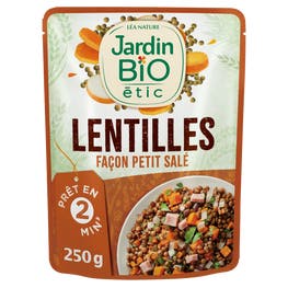 Lentilles bio façon petit salé - JARDIN BIO