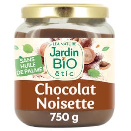 Pâte à tartiner bio chocolat et noisette - 750g - JARDIN BIO