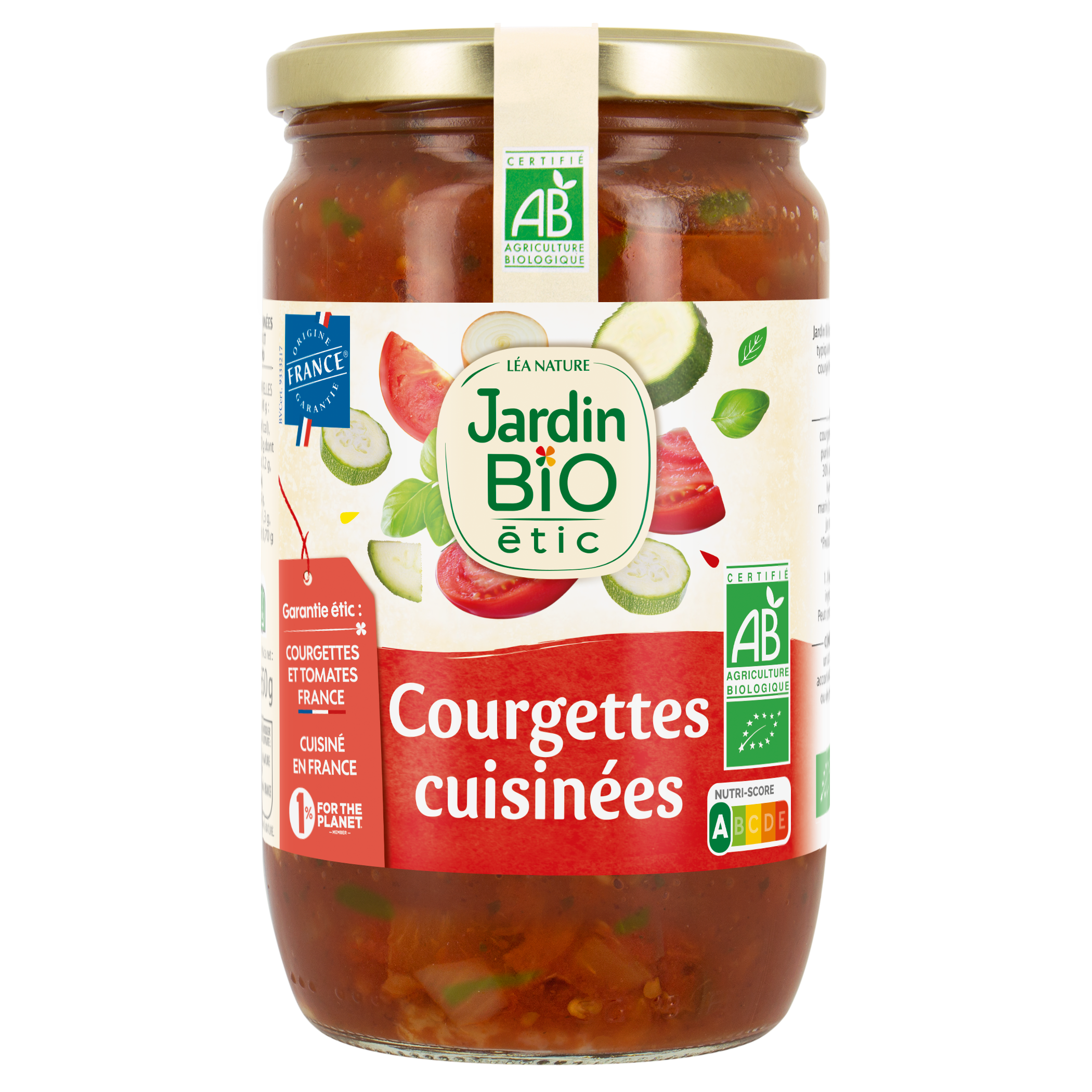 Courgettes Cuisinées - JARDIN BIO