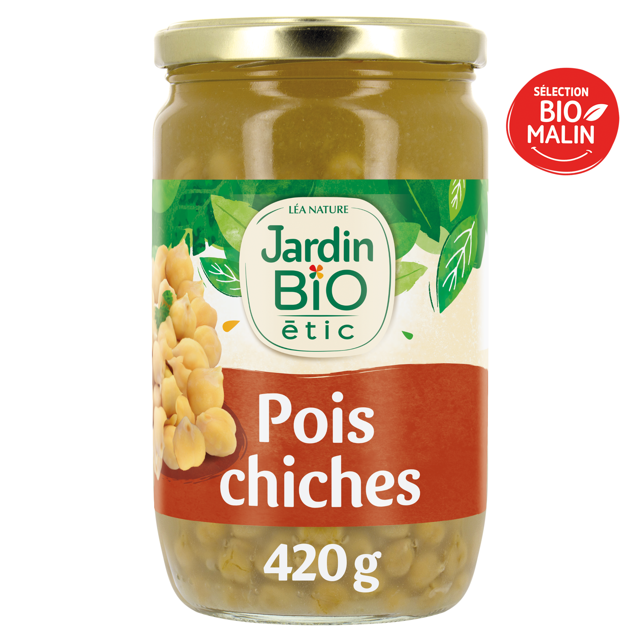 Pois chiches bio de Méditerranée de 660 g  - JARDIN BIO