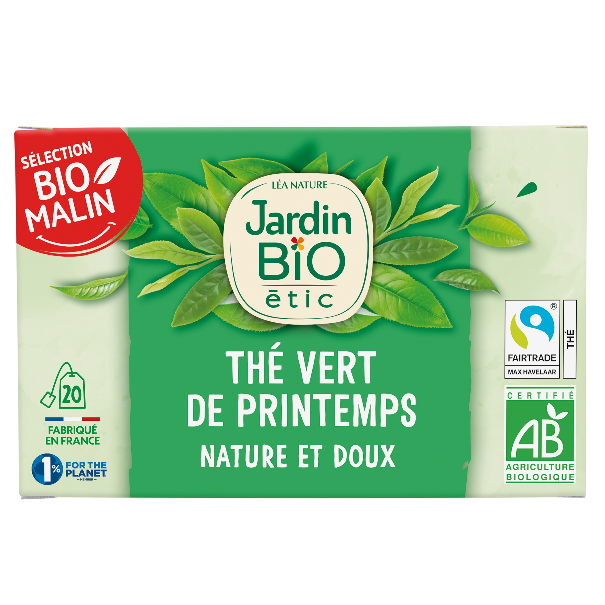 Thé vert Nature Doux - bio - JARDIN BIO