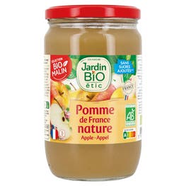 Compote pomme nature - bio - JARDIN BIO