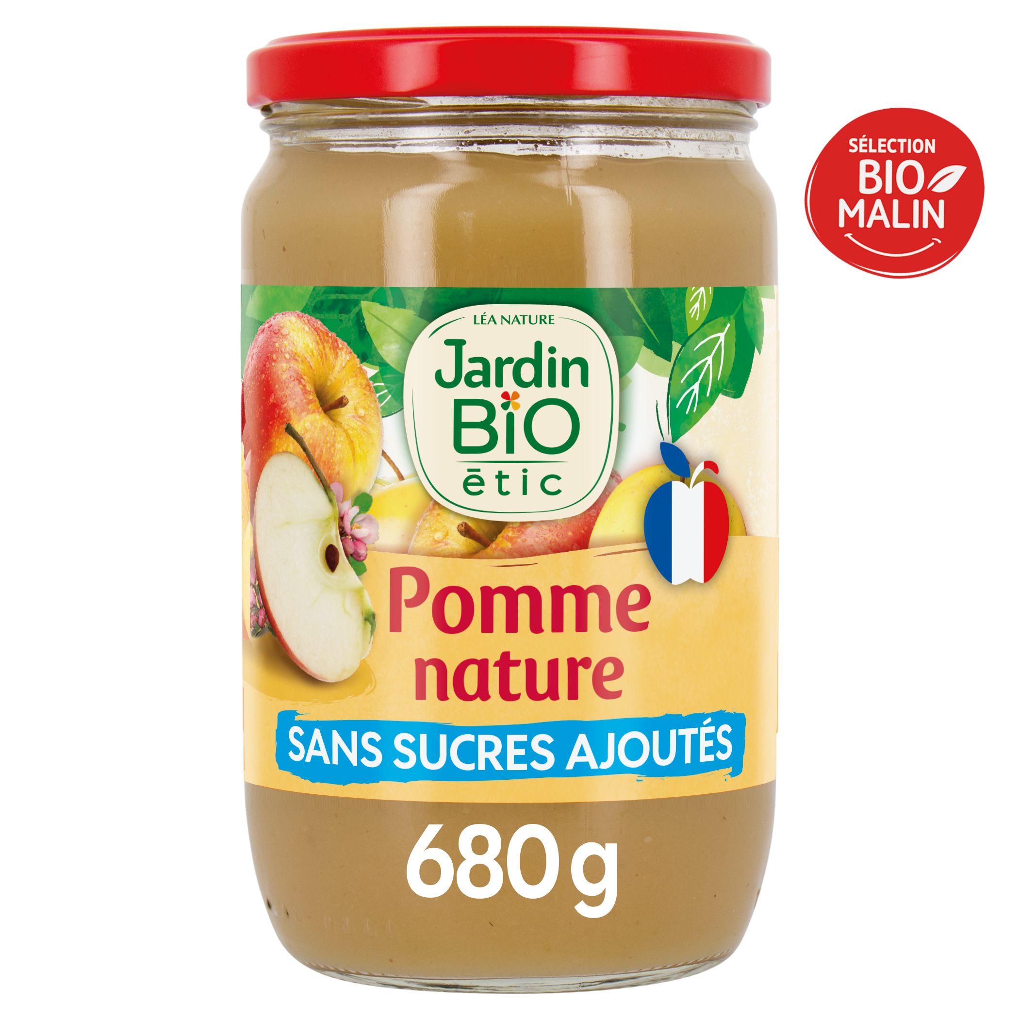 Compote pomme nature - bio - JARDIN BIO