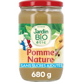Compote pomme nature - bio - JARDIN BIO