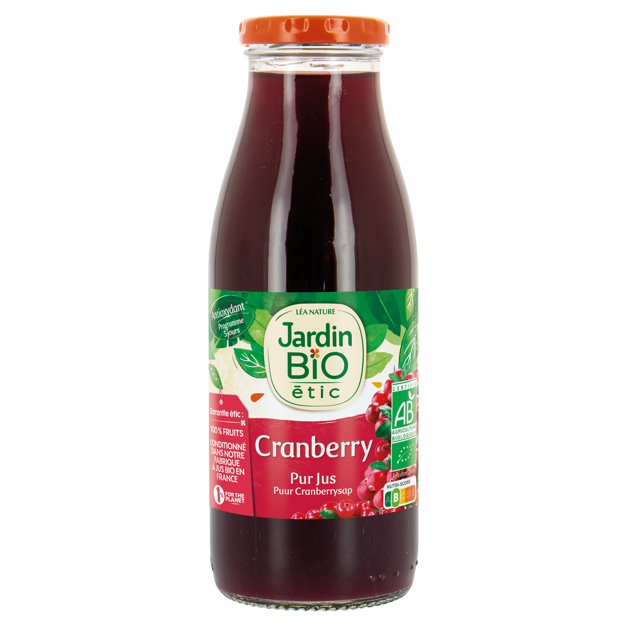 Pur Jus De Cranberry - bio - JARDIN BIO