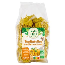 Tagliatelles curcuma citron - bio - JARDIN BIO