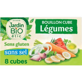 Bouillon cube légumes sans gluten - bio - JARDIN BIO