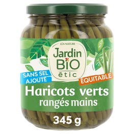 Haricots verts extra-fins sans Epices et Aromates ajouté - bio - JARDIN BIO