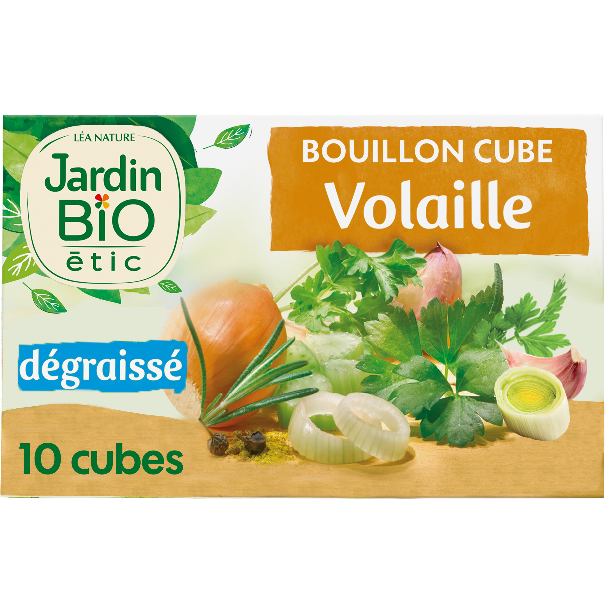 Bouillon cube bio volaille d&eacute;graiss&eacute; - JARDIN BIO