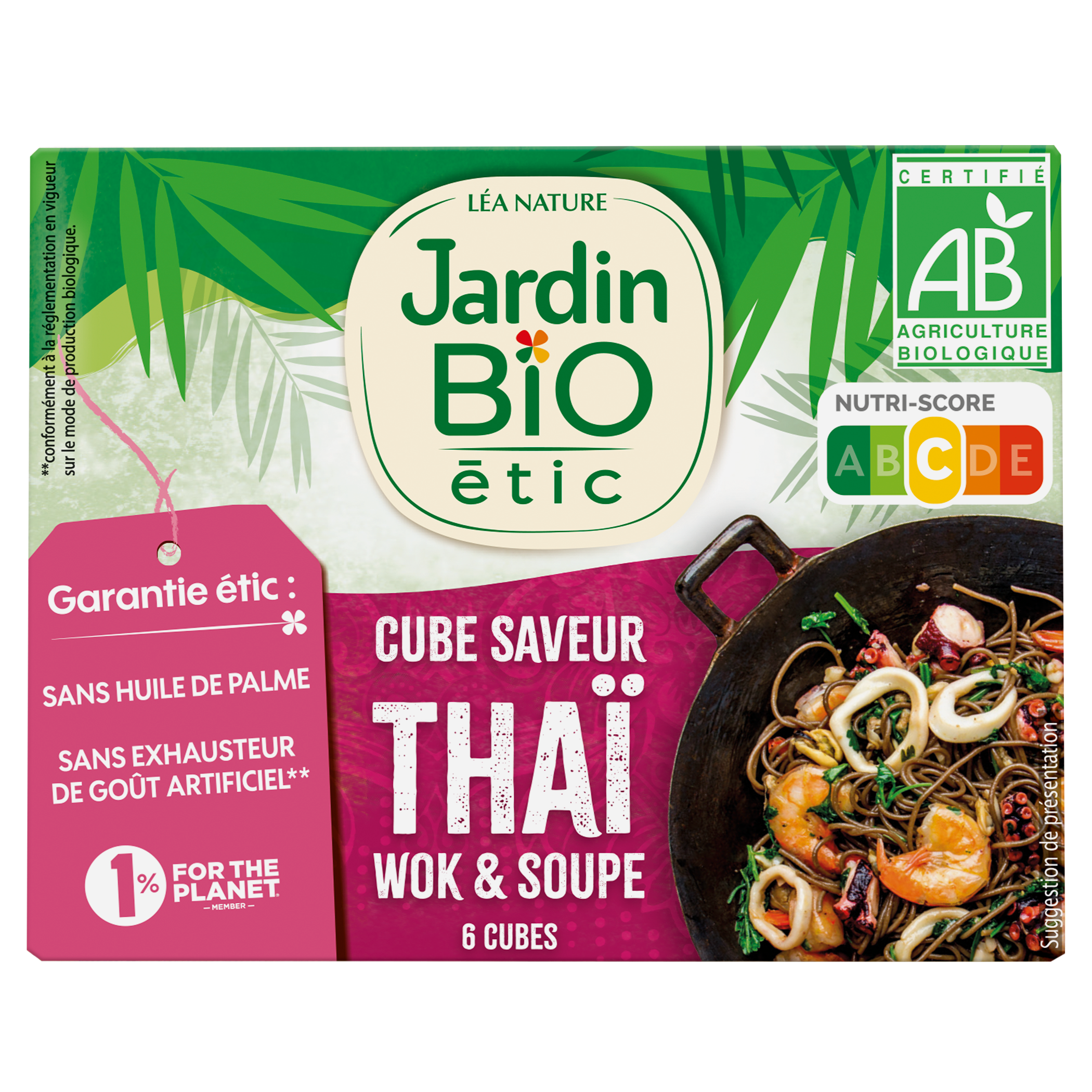 Cube saveur Thaï - wok et soupe - bio - JARDIN BIO