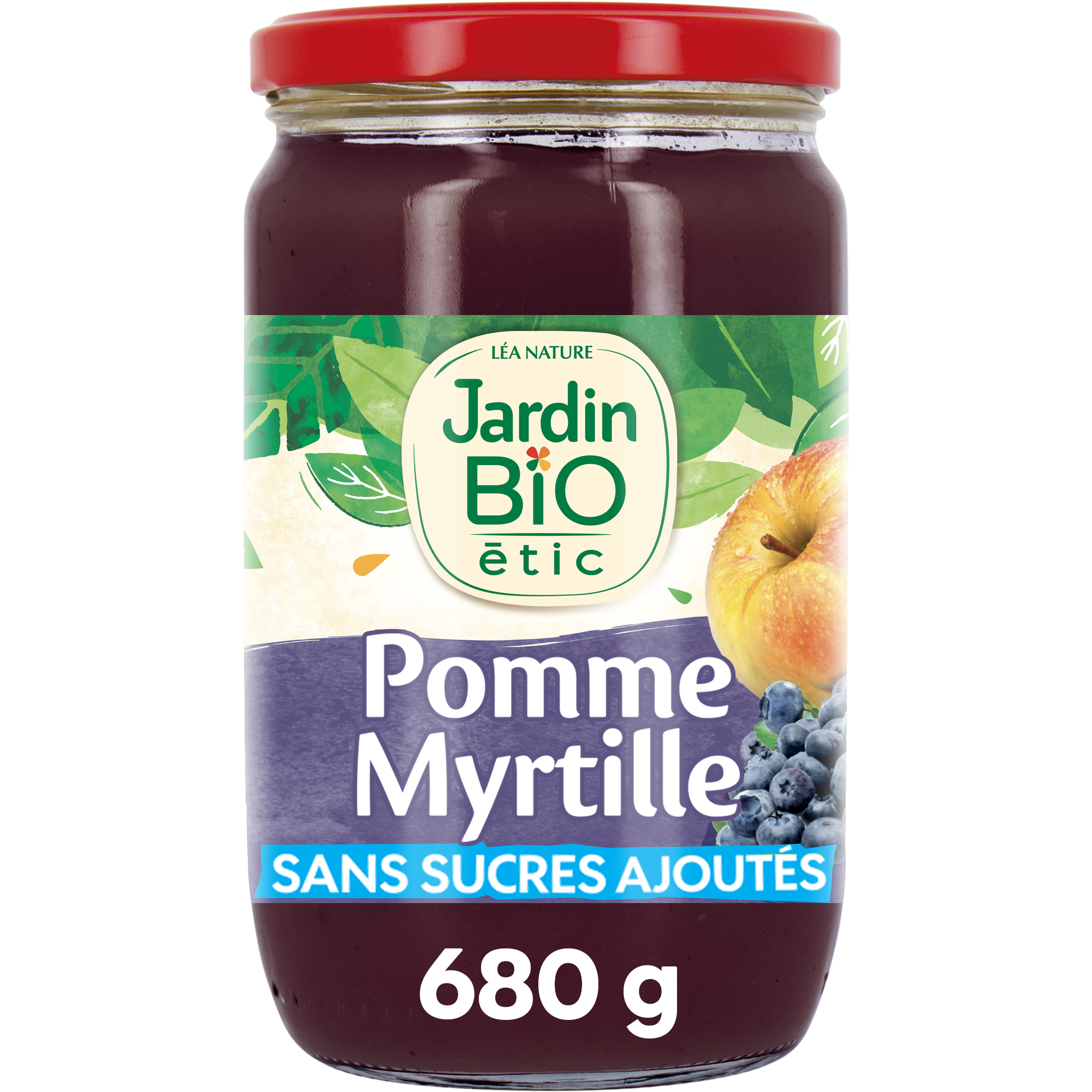 Compote pomme myrtille - bio - JARDIN BIO