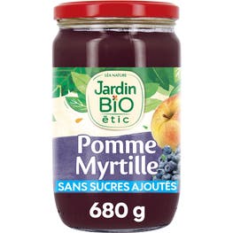 Compote pomme myrtille - bio - JARDIN BIO