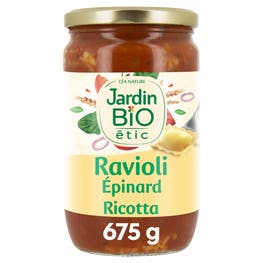 Ravioli epinards ricotta - bio - JARDIN BIO