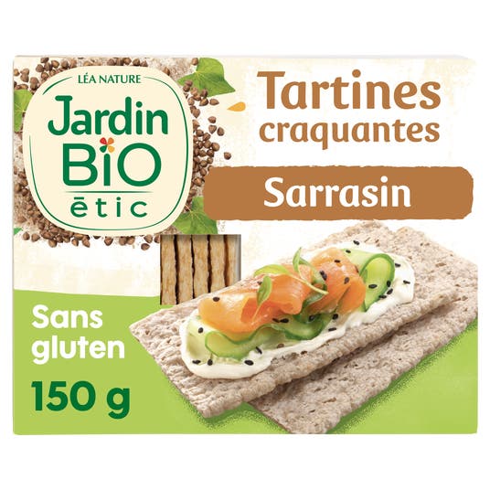 boho cosmetics Tartines Craquantes Sarrasin sans gluten - Jardin Bio Étic
