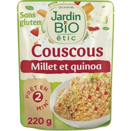 Couscous légumes millet et quinoa sans gluten - bio - JARDIN BIO