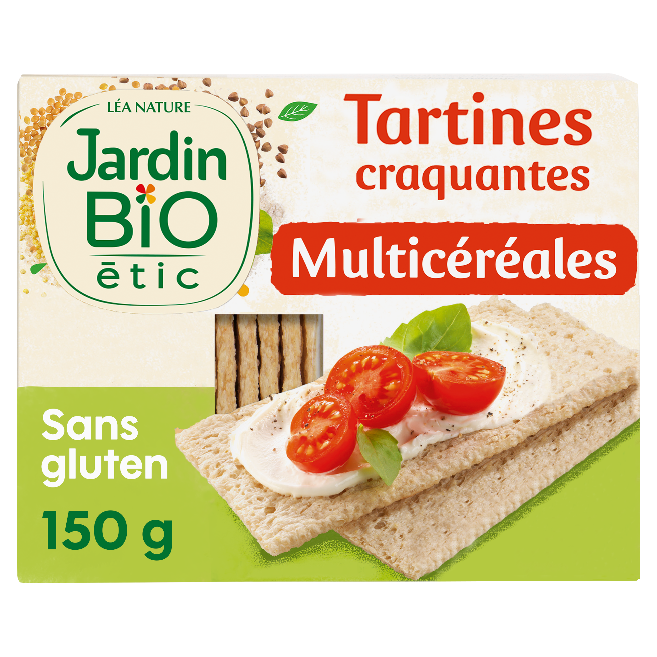 Tartines Craquantes Multicéréales sans gluten - bio - JARDIN BIO