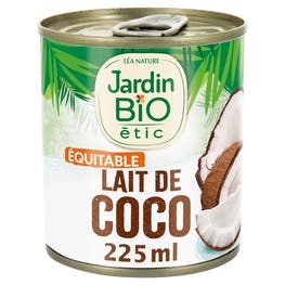 Lait de coco bio format individuel - 225ml - JARDIN BIO