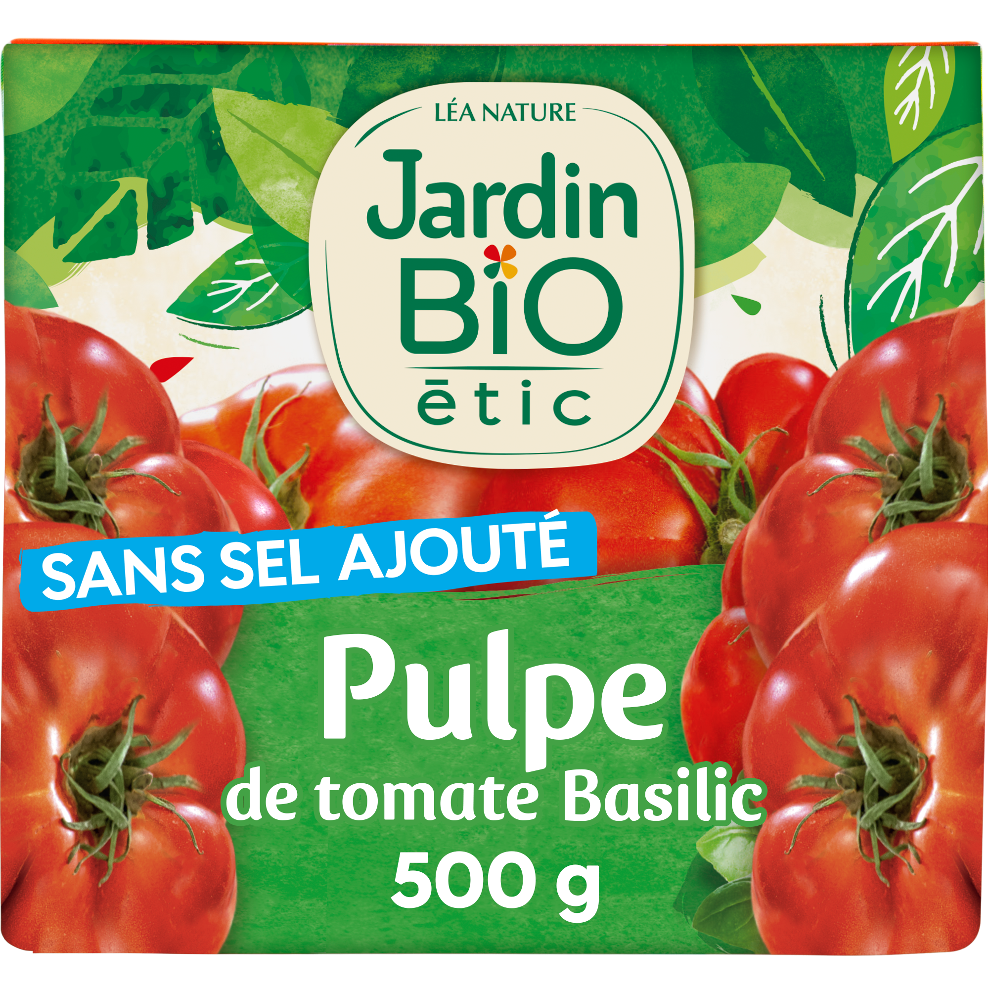 Pulpe de tomate au basilic - bio - JARDIN BIO