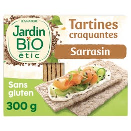 Tartines Craquantes Sarrasin - Sans gluten et sans lactose - bio - JARDIN BIO