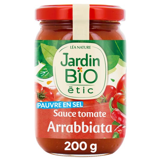 boho cosmetics Sauce tomate Arrabiata finement épicée bio - Jardin Bio Étic
