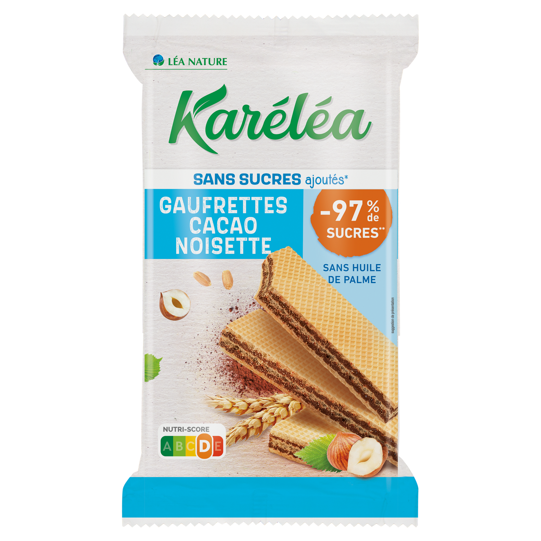 Gaufrettes Cacao Noisettes - KARELEA