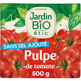 Pulpe de tomate sans sel ajouté - bio - JARDIN BIO