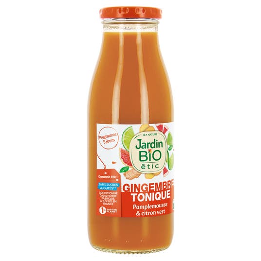 Boisson gingembre tonique bio - Jardin Bio tic Bouteille de 50cl Boisson gingembre tonique bio - Jardin Bio tic Bouteille de 50cl