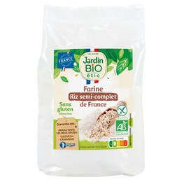 Farine bio de riz de Camargue semi-complète - sans gluten - JARDIN BIO