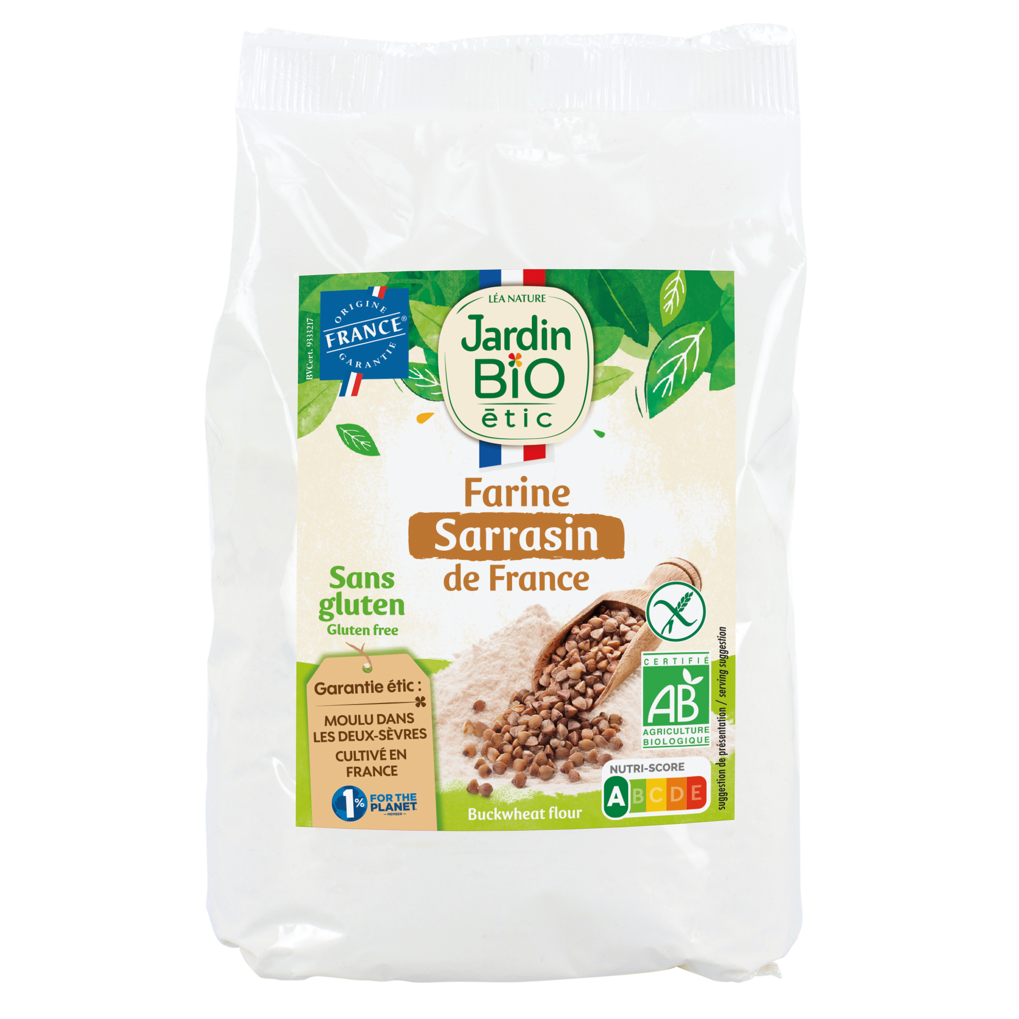 Farine de sarrasin sans gluten - bio - JARDIN BIO