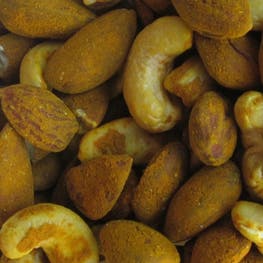 Amandes entières et noix de cajou salées au curcuma bio - JARDIN BIO