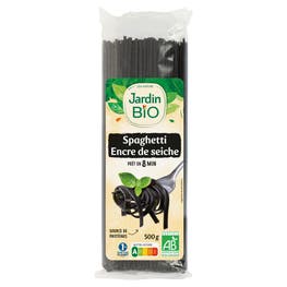 Spaghetti à l'encre de seiche - bio - JARDIN BIO