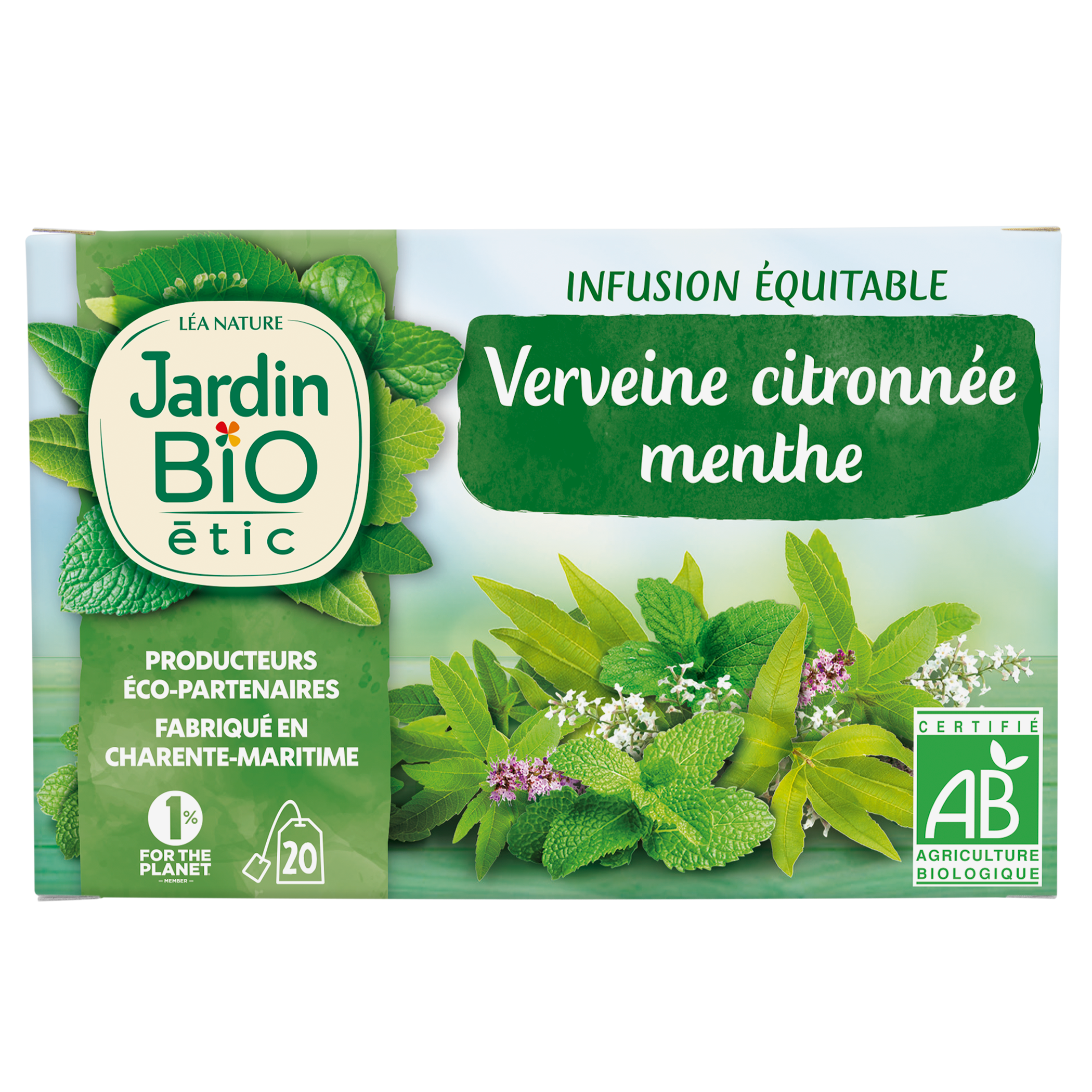 Infusion Verveine citronnée menthe - bio - JARDIN BIO