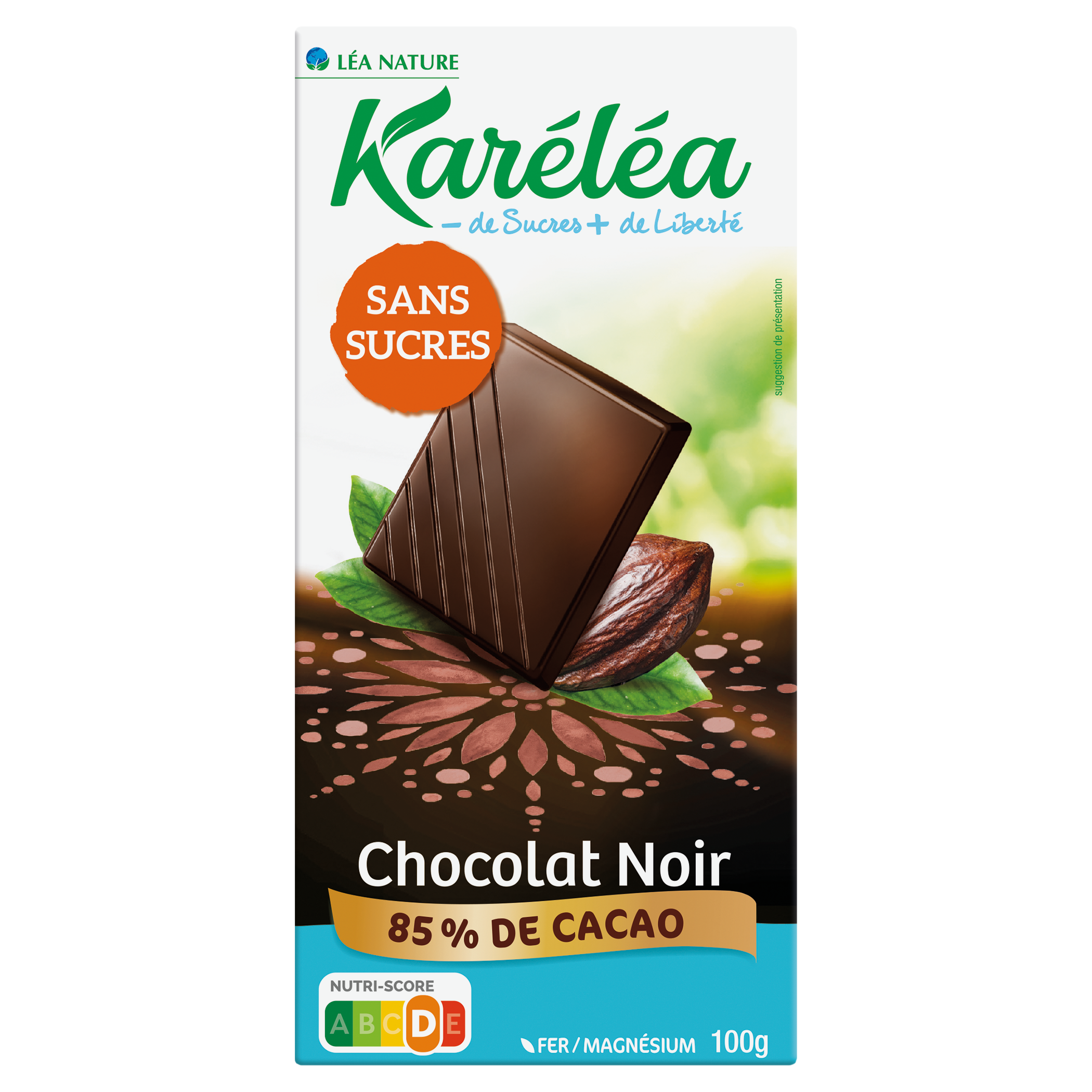 Tablette de Chocolat noir 85% Cacao - KARELEA