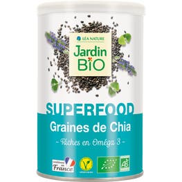 Super graines de Chia - Riches en oméga 3 - bio - JARDIN BIO