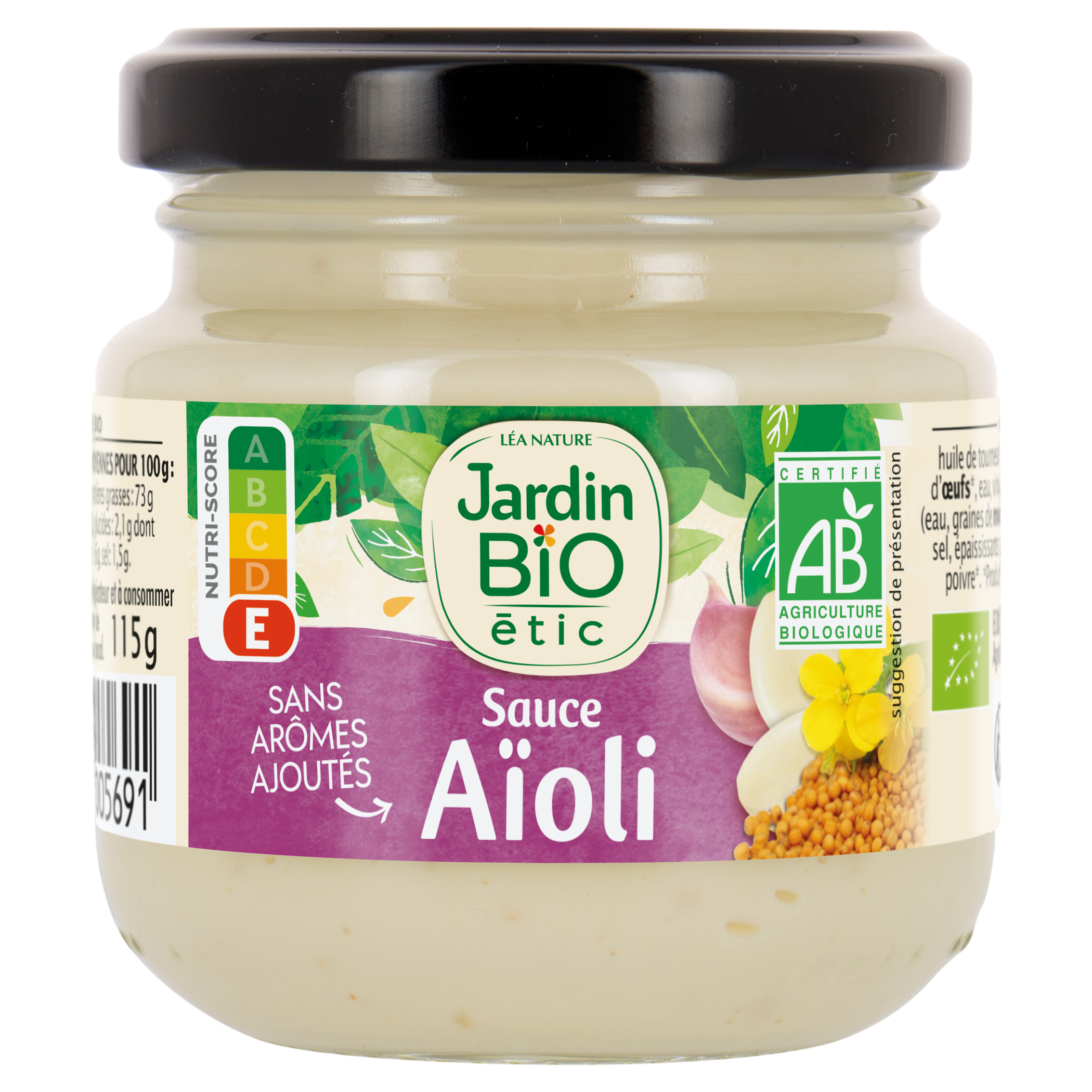 Sauce Aïoli - bio - JARDIN BIO
