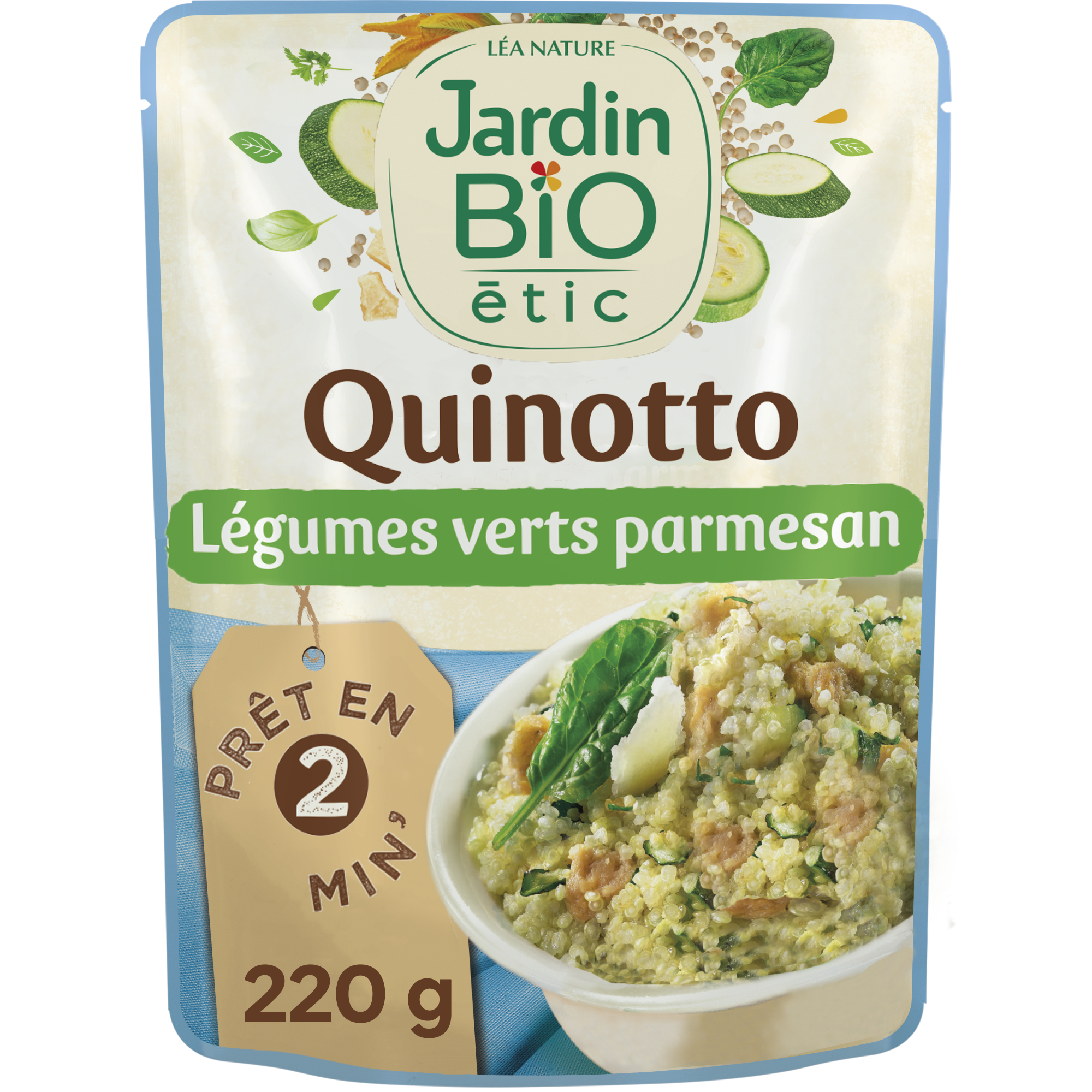 Quinotto légumes verts parmesan - bio - JARDIN BIO