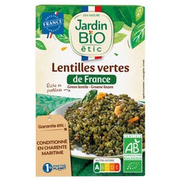 Lentilles vertes bio de France - JARDIN BIO