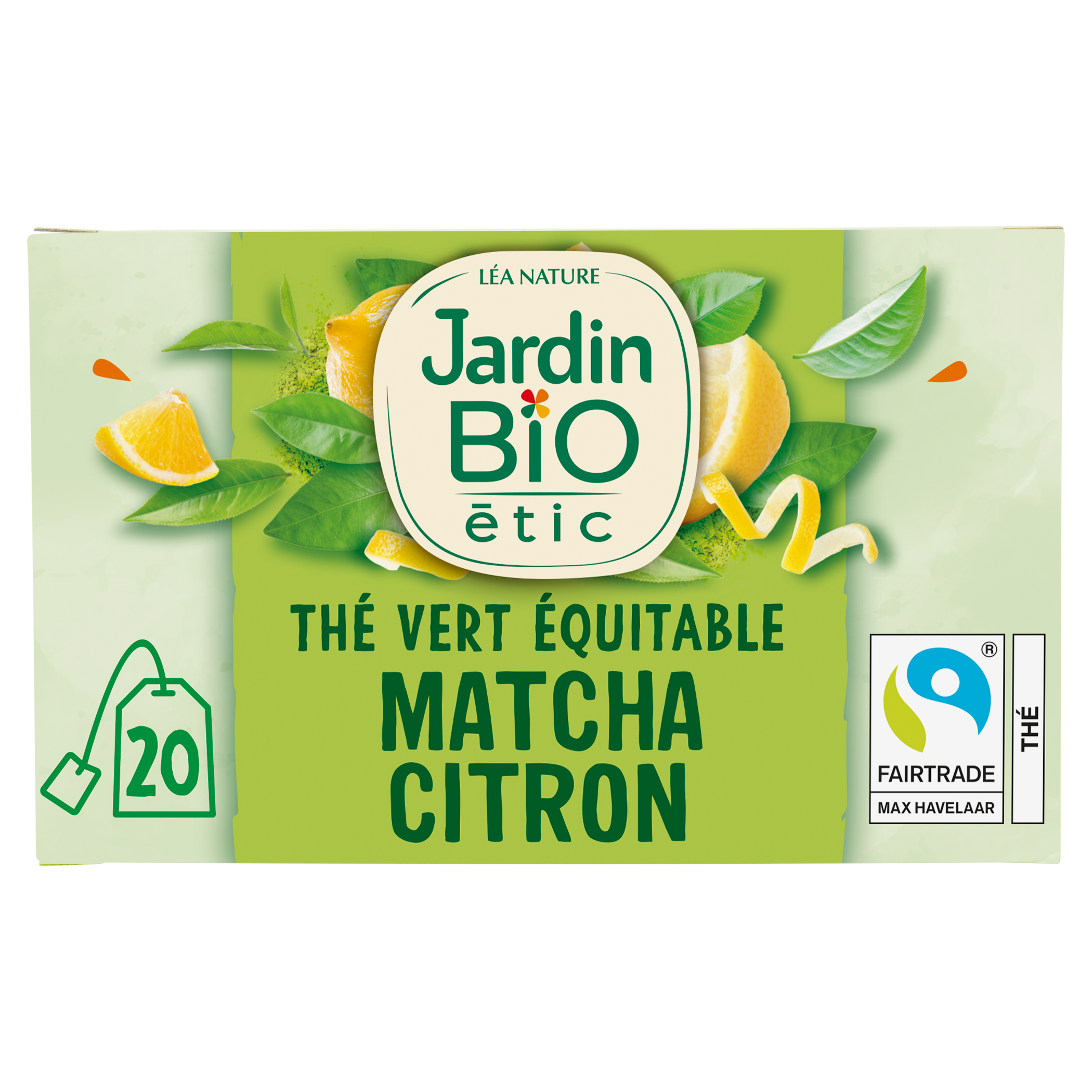 Thé vert Equitable Matcha Citron - bio - JARDIN BIO
